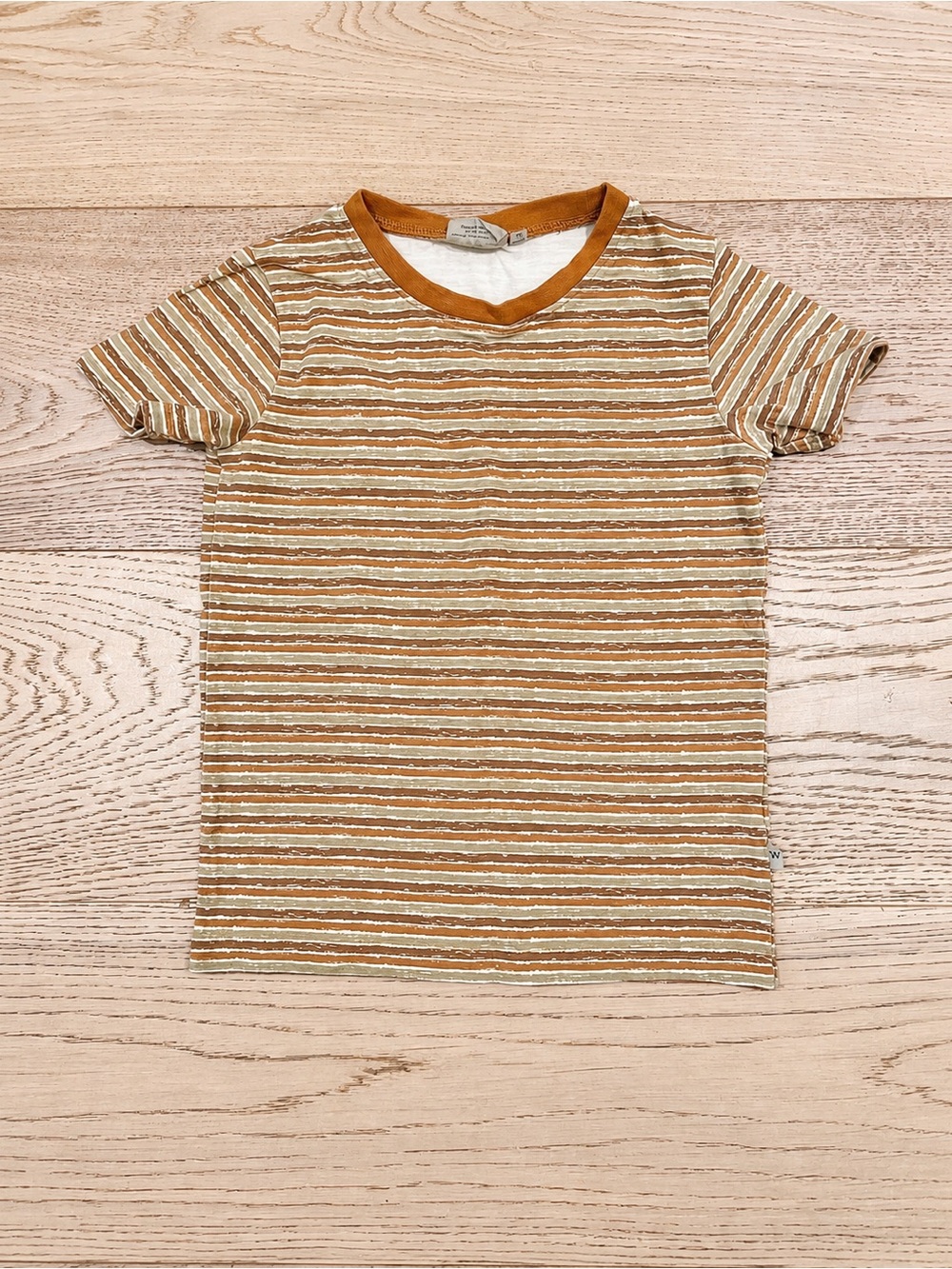 WHEAT KIDS Striped Neutral Tshirt